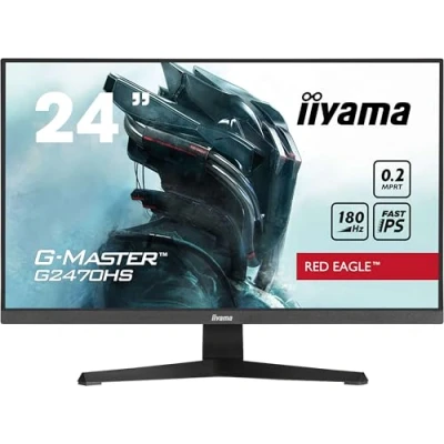 Image of iiyama G MASTER Red Eagle G2470HS B1 24&quot; Gaming Monitor Full HD Fast IPS 180Hz 0.2ms Adaptive Sync Speakers