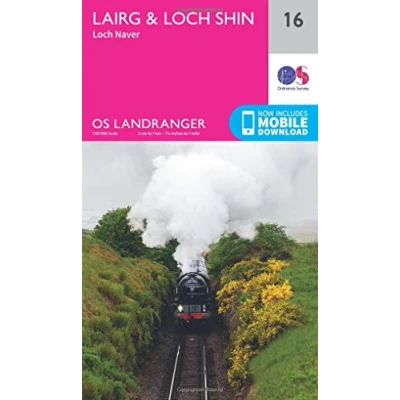 Image of Landranger 16 Lairg &amp; Loch Shin, Naver Map With Digital Version