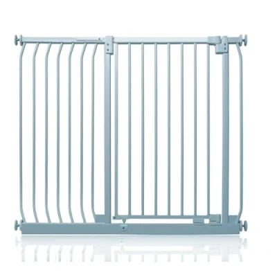 Image of Safetots Extra Tall Elite Safety Gate, 116cm 125cm, Matt Grey, 96.8cm in Height, Pressure Fit Stair Baby Gate for Doors Hallways and Spaces, Barrier, Easy Installation