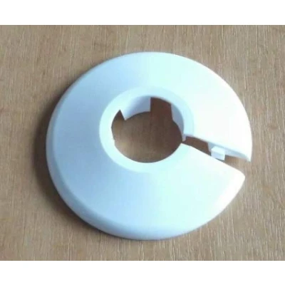 Image of Be Creative Radiator Pipe Collars Plastic Covers Pack of 6, 10mm (White)