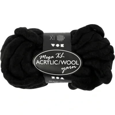 Image of Creativ XL Giant Yarn, Black, One Size