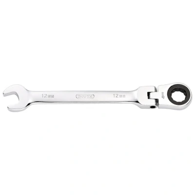 Image of Draper HI TORQ� Metric Flexible Head Ratchet Combination Spanner, 12mm