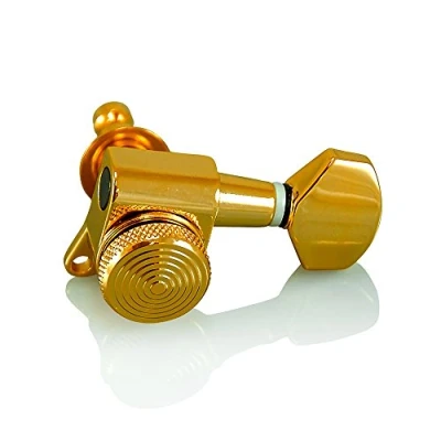 Image of VANSON Tuners/Machine Heads V07SP Gold LOCKING 3 a side 19:1 Gear Ratio for SG, ES, PRS, Schecter, Ibanez (Gold)