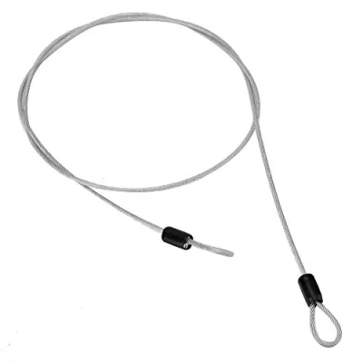 Image of Dual Portable Security Padlock, Double Loop Stainless Steel Lock Cable for Bicycle, Bicycle Scooter Cable(Silver)