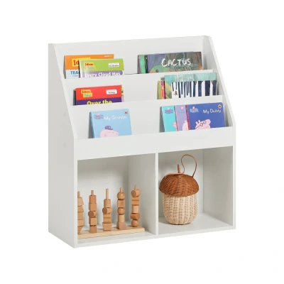 Image of SoBuy® KMB01 W, Children Kids Bookcase Book Shelf Storage Display Rack Organizer Holder
