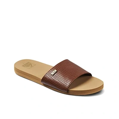 Image of Reef Women&#039;s Bliss Nights Slide Sandal, Brunette, 8 UK