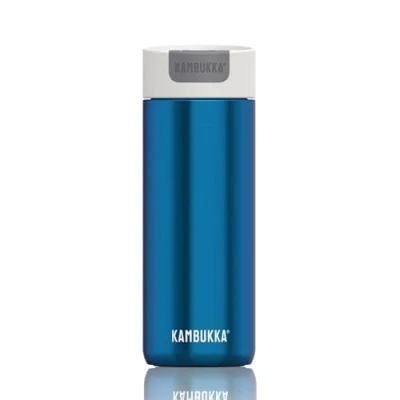 Image of Kambukka Travel Mug 500ml/17oz Insulated Coffee Cup Leak Proof Thermal Stainless Steel Flask to go hot Cold Olympus Blue Moon