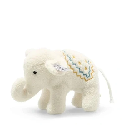 Image of Steiff 241147 Little Elephant with Rattle, Cream