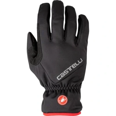 Image of CASTELLI 4521523 010 ENTRATA T GLOVE Cycling gloves Men&#039;s BLACK Size L