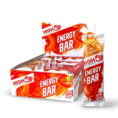 Image of HIGH5 Energy Bar Real Fruits Soft No Artificial Sweeteners (Peanut, 12 x 55g)