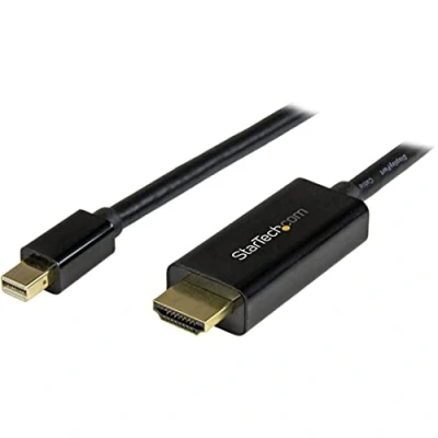 Image of StarTech.com 15ft (5m) Mini DisplayPort to HDMI Cable 4K 30Hz Video mDP Adapter DP or Thunderbolt 1/2 Mac/PC Monitor/Display Converter Cord (MDP2HDMM5MB)