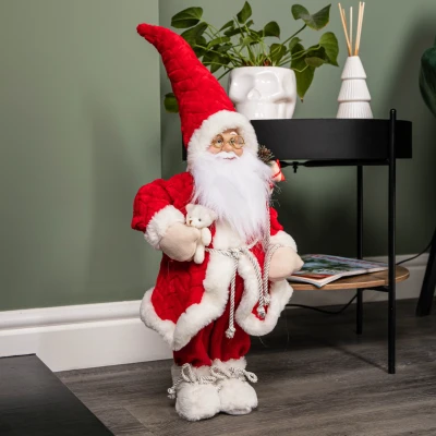 Image of Samuel ALEXANDER 45cm Red Standing Large Papa Noel Santa Claus Indoor Decoration