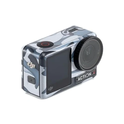 Image of DJI Osmo Action 4 Protective Camera Decal (Blue Camo), Compatibility: 3,