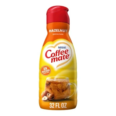 Image of Coffee Mate, Liquid Creamer, Hazelnut, Quart, 946g