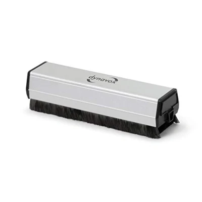 Image of Dynavox Velvet Puk CSP130 Carbon Antistatic Vinyl Record Cleaning Brush Silver