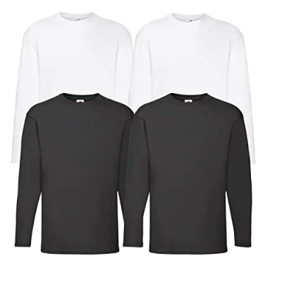 Image of Fruit of the Loom Men&#039;s Valueweight Long Sleeve Sports Top, M