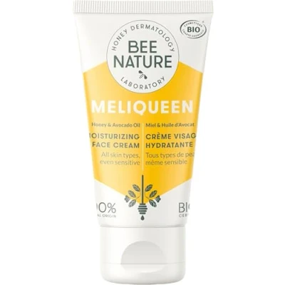 Image of Bee Nature Face Cream Organic Honey Moisturizer and Relieves Rash Eczema 100% Natural Non Greasy Suitable for Dry Sensitive Skin 50ml