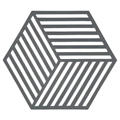 Image of Zone Denmark Hexagon Silicone Trivet Cool Grey