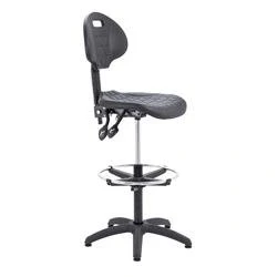 Image of Factory Chair With Adjustable Draughting Kit Black CH0505+AC1042