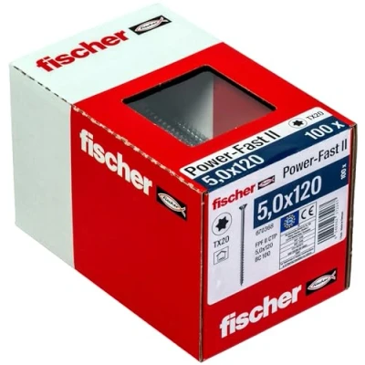 Image of fischer 670368 Power Fast II 3, Partial Thread Torx Drive, 5,0x12