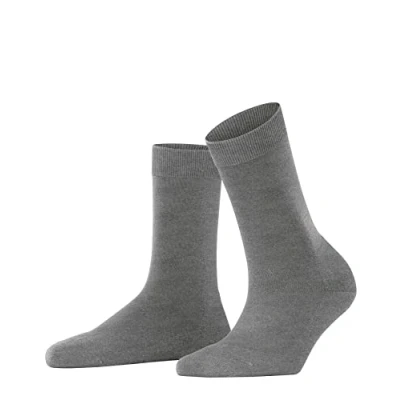 Image of Women&#039;s 1 Pair Falke Climawool Recycled Yarn Socks Light Grey 4 5 Ladies