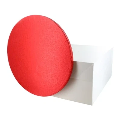 Image of Culpitt Red Board &amp; Box Set 12&quot; White Cake Drum, And Board, Transport Combo