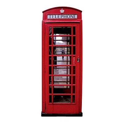 Image of Star Cutouts Cut Out of Phone Box, Red, XL