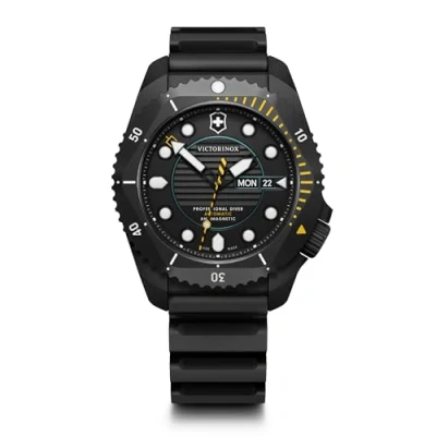 Image of Victorinox Men’s Watch Dive Pro Automatic Ø 43 mm, Swiss Made, Automatic, Water Resistant up to 300 m, Sapphire Glass, Rubber Strap, Black