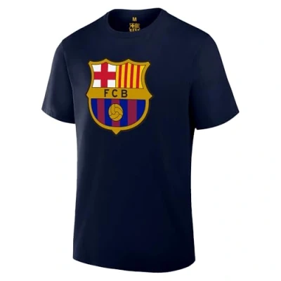 Image of Icon Sports FC Barcelona Logo T Shirt Navy