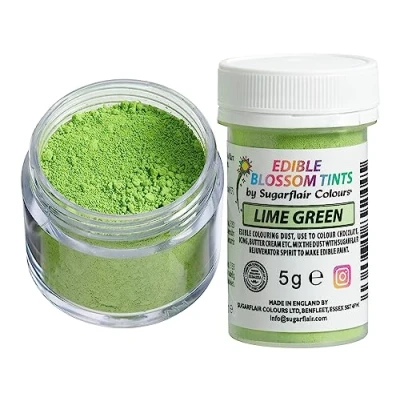 Image of Sugarflair Lime Green Food Colouring Powder Dust, Use on Cake Surfaces, Decorations or Colour Sugarpaste, Fondant, Icing, Chocolate, Buttercream, Royal Macarons and More! 5g