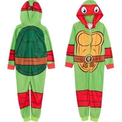 Image of TEENAGE MUTANT NINJA Boys Turtles Dress Up All In One 9 10 Years
