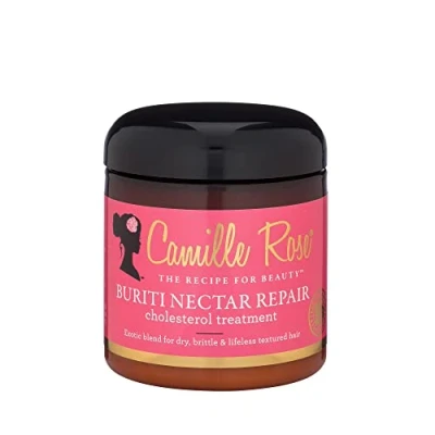 Image of Camille Rose Buriti Nectar Repair Cholesterol Treatment, for Dry Brittle Lifeless Textured Hair, 8 fl oz