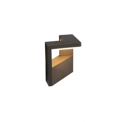 Image of Ansell Arco LED Outdoor Graphite Wall Light 9W