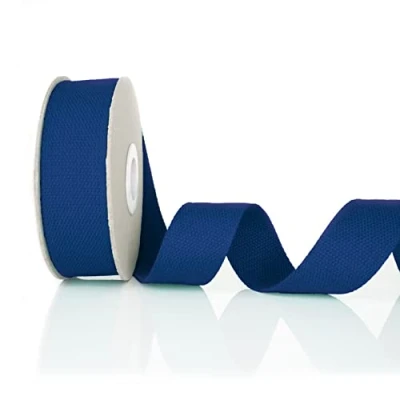 Image of Trimz Cotton Webbing, Navy, 25mm