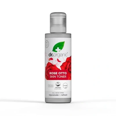 Image of Dr Organic Rose Otto Toner, Restoring, Mature Skin, Mens, Womens, Natural, Vegan, Cruelty Free, Paraben &amp; SLS Organic, 150ml, Packaging May Vary
