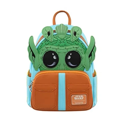 Image of Loungefly Disney Star Wars Greedo Backpack Amazon Exclusive Premium Vegan Leather Gift Idea Official Merchandise for Boys, Girls Men and Women Movies Fans