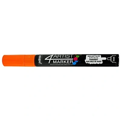 Image of Pebeo 4 Artist Markers, Metal, Orange, 0.15 x 1.41 cm