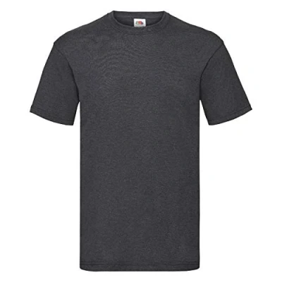 Image of Fruit of the Loom Men&#039;s T Shirt, Dark Melange, L