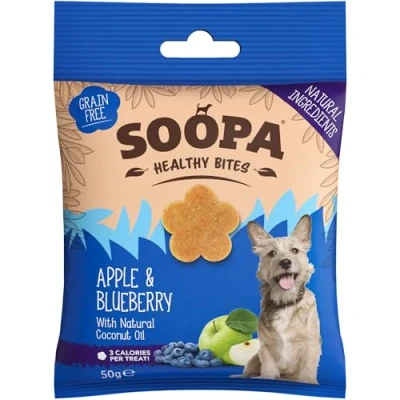 Image of Soopa Apple &amp; Blueberry Healthy Bites, 50 g (Pack of 1)