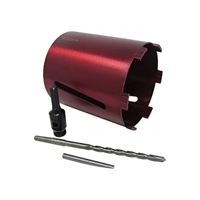 Image of 142mm 5.5&quot; Dry Diamond Drilling Core Drill Bit Turbo Segments with Hex Arbour &amp;