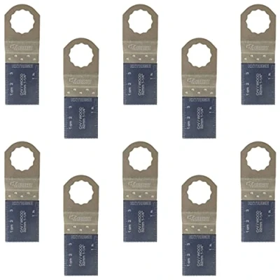 Image of 10 x SabreCut SC35F_10 35mm Fine Tooth Wood Blades Compatible with Fein SuperCut and Festool Vecturo (Non StarLock) Oscillating Multitool Multi Tool Accessories