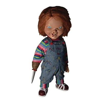 Image of Mezco Designers Series Mega Scale Child&#039;s Play Talking Menacing Chucky