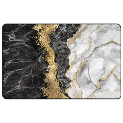 Image of vidaXL Multicolour Runner Rug Soft Velvet Floor Mat, Anti slip Design, Noise Absorbing, Easy Care, Modern Look for Living Room and Bedroom