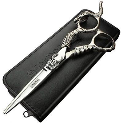 Image of 5.5/6 inch Professional Hair Clippers, Stainless Steel Sharp Specialized for Hairdressers (5.5 Cutting Scissors)