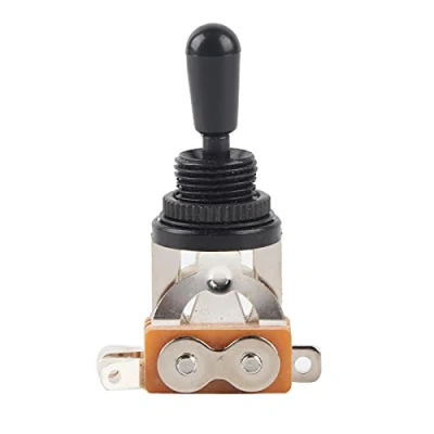 Image of 3 Way Switch, 1Pcs Metal Toggle Switch Replacement Part for LP Style Electric Guitar(Black)