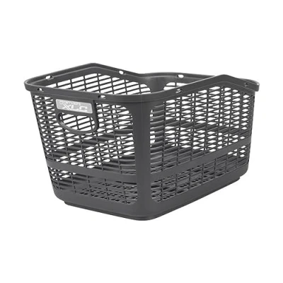 Image of XLC Unisex Adult&#039;s BA B08 Plastic Basket System Luggage Rack, Charcoal, standard size