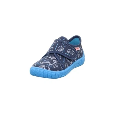 Image of Superfit BILL Slippers darkblue/lightgreen for kids, Size: 1, Dark/blue/light/green shoes