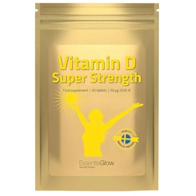 Image of 60 Vegan Vitamin D Tablets 2,000 iu per Serving High Strength D3 Immune System Support (2 Months&#039; Supply)