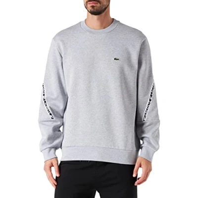 Image of Lacoste Men&#039;s Sh9884 Sweatshirts, Silver China, XL
