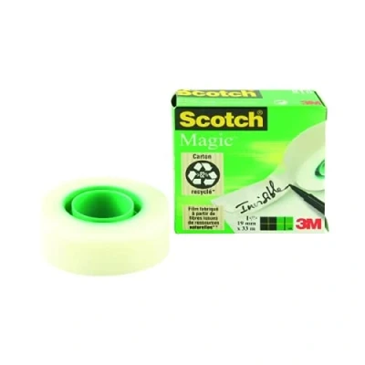 Image of Scotch Magic Tape 810 Solvent FREE 19mmx33m Transparent 8101933 + FINCHLEY REFILL PEN